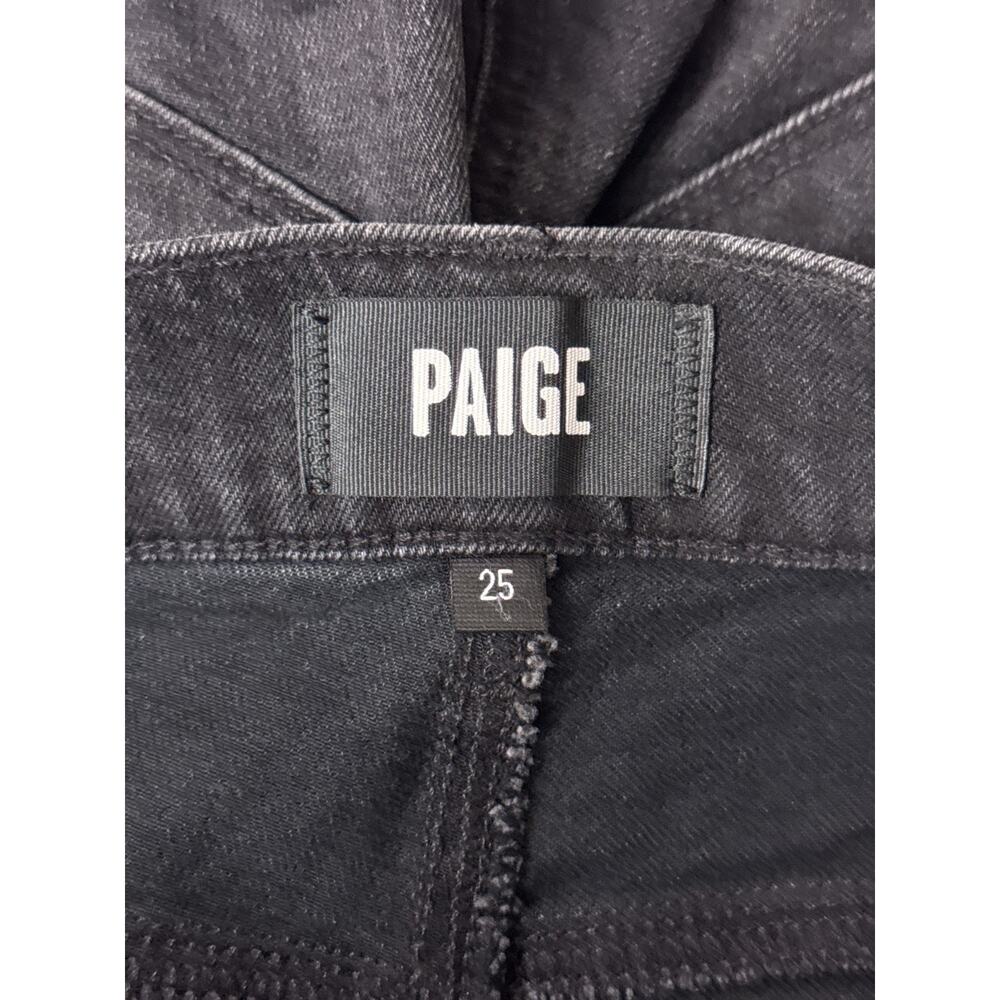 Paige Anessa Jeans 25 Maternity Womens High Rise Wide Leg Black Wash - Picture 6 of 9